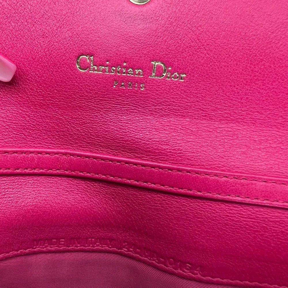 Christian Dior Lady Dior WOC πFUSHIA π& Mauve combo. W/ COA & Dust Bag - Picture 5 of 16